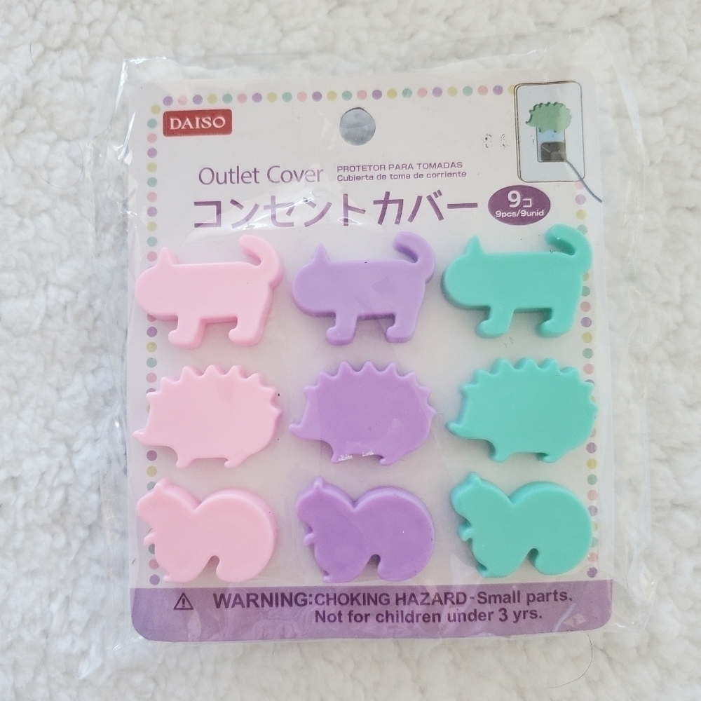 Daiso Outlet Cover‎ Animal Shapes 9 Pieces.